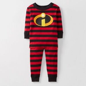 Hanna Andersson Organic Incredibles 2 Pajamas Size 8 Two Piece Set